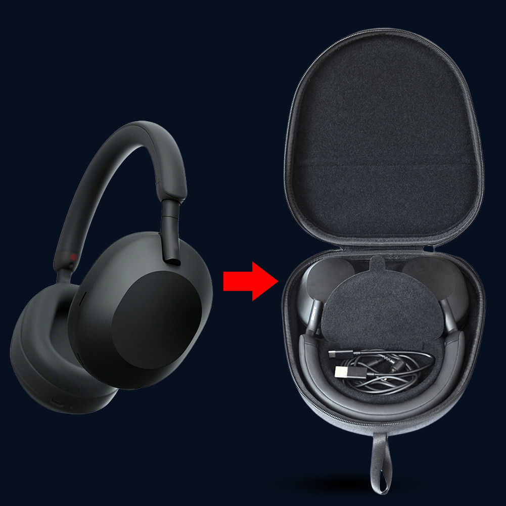 Sony Headphone Wh-1000Xm5 - Étui de protection rigide en EVA,