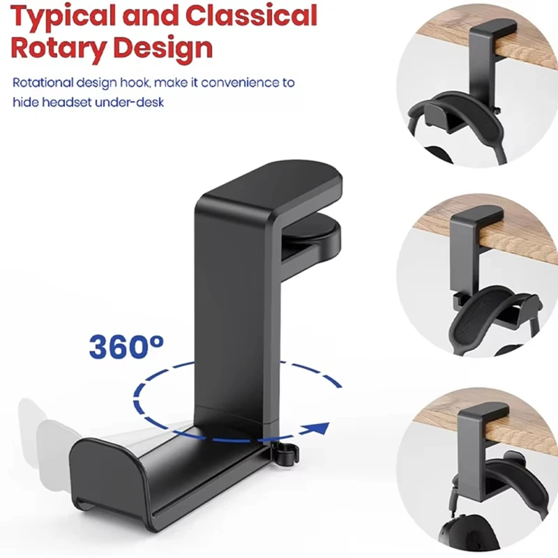 360 °   Support rotatif pour c - Headphone Stand Desk avis et prix