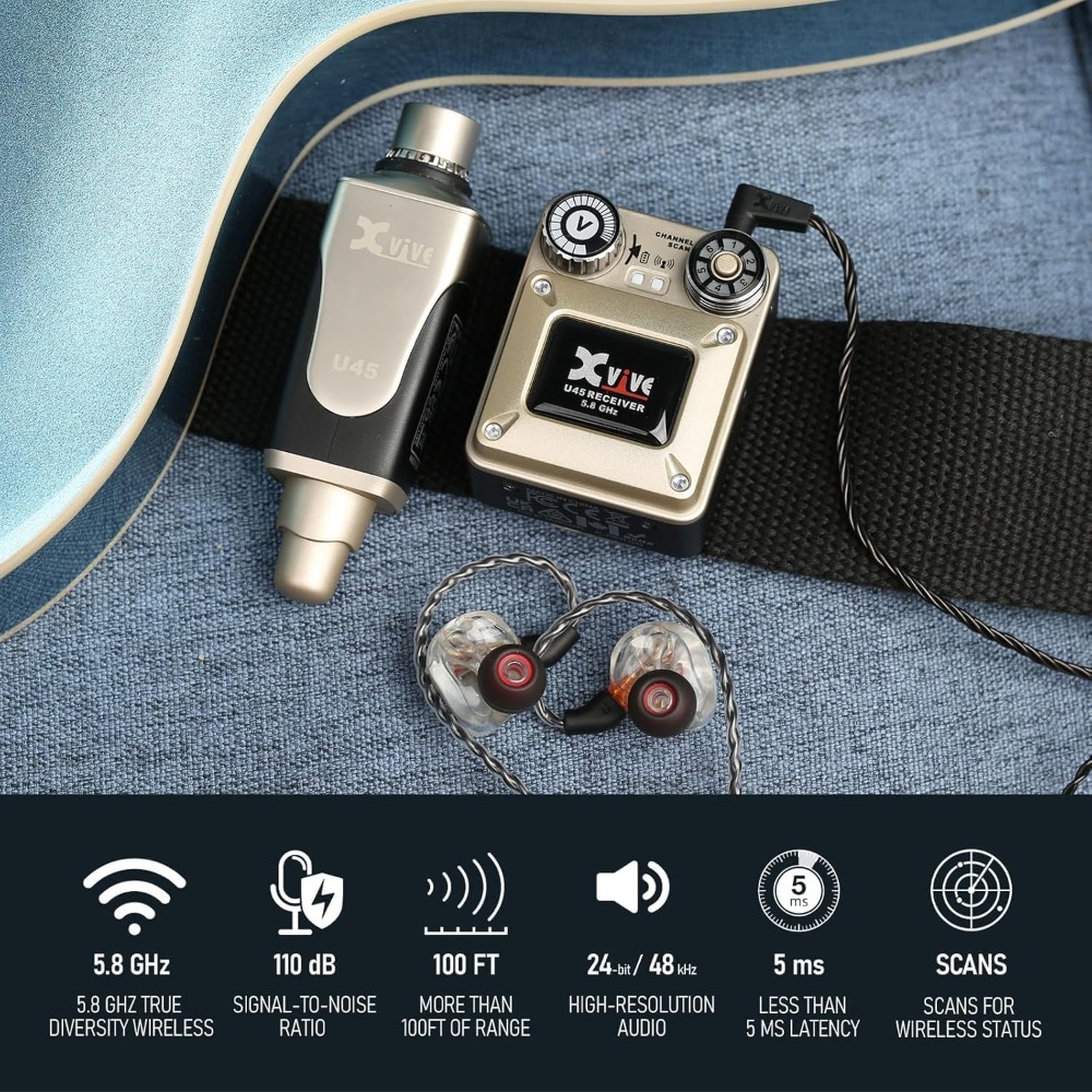 Xvive U45 système de surveilla - In Ear Monitor Iem avis et prix