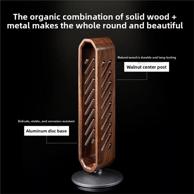 Support rotatif en bois de noy - Headphone Stand Desk avis et prix